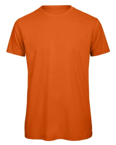 B&C Inspire T-shirt Uomo 100% cotone bio 140g No Label Medium Fit urban orange