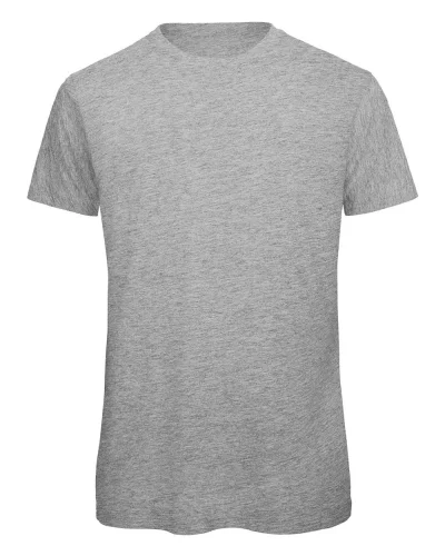 B&C Inspire T-shirt Uomo 100% cotone bio 140g No Label Medium Fit Sport grey