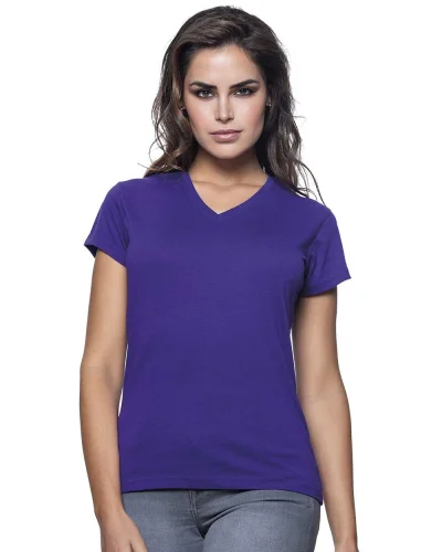 T-shirt donna GM regular scollo V cotone, comfort, più colori