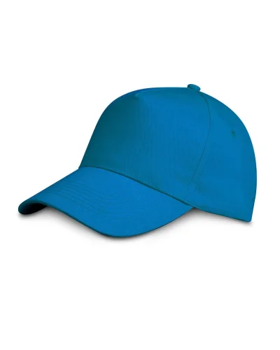 Cappellino Baseball 100% Cotone  Unisex Taglia Unica 400g Azure