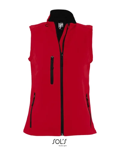 Gilet Rallye Donna BMW, 3 Tasche, Regolabile, Elastan Rosso Peperoncino