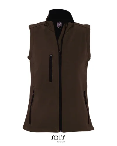 Gilet Rallye Donna BMW, 3 Tasche, Regolabile, Elastan Cioccolato Scuro