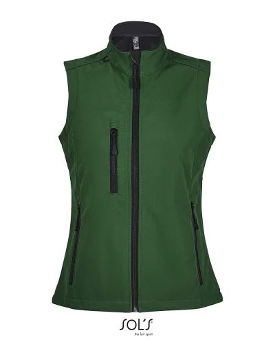 Gilet Rallye Donna BMW, 3 Tasche, Regolabile, Elastan Verde Bottiglia