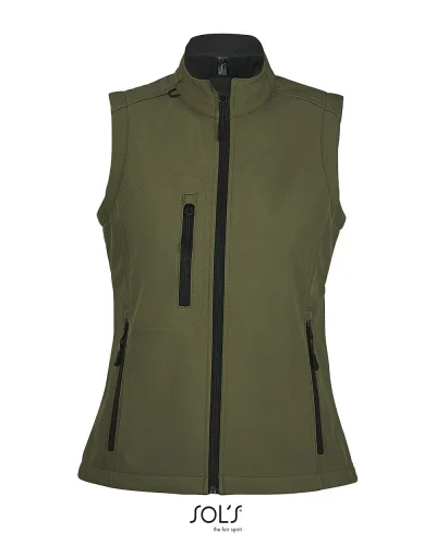 Gilet Rallye Donna BMW, 3 Tasche, Regolabile, Elastan Army