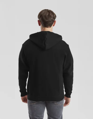 Felpa classica con zip e cappuccio