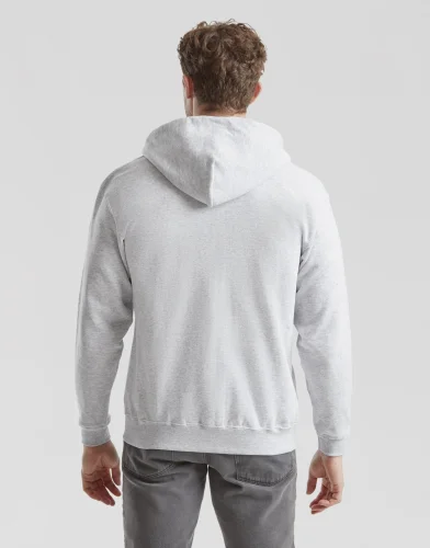 Felpa classica con zip e cappuccio