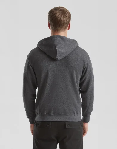 Felpa classica con zip e cappuccio