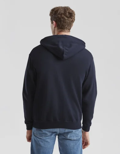 Felpa classica con zip e cappuccio
