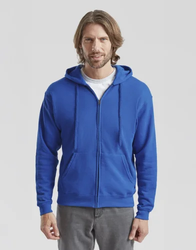 Felpa classica con zip e cappuccio