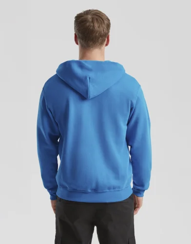 Felpa classica con zip e cappuccio