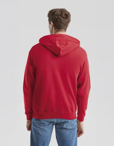 Felpa classica con zip e cappuccio