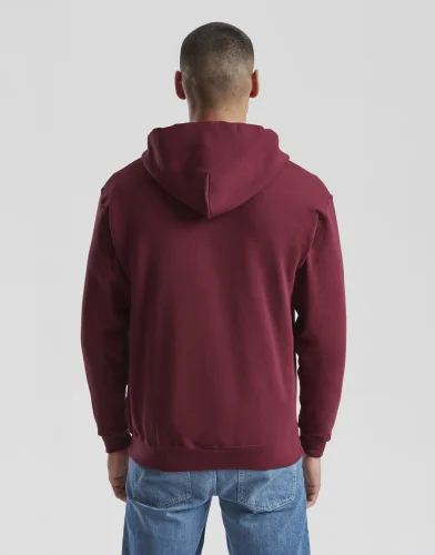 Felpa classica con zip e cappuccio