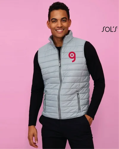 Gilet uomo Wave, 2 tasche zip, regular fit, 100% nylon