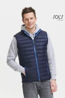 Gilet uomo Wave, 2 tasche zip, regular fit, 100% nylon