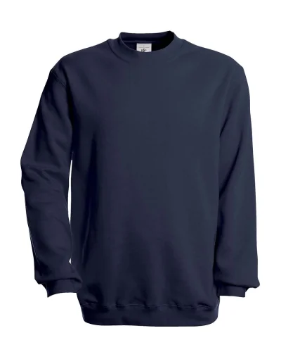 Felpa Girocollo con Interno Felpato, Regular Fit Navy