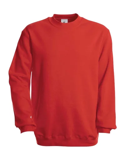 Felpa Girocollo con Interno Felpato, Regular Fit Red
