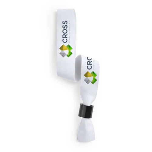 Braccialetto Plasker in poliestere, leggero Bianco