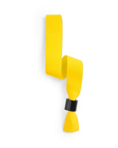 Braccialetto Plasker in poliestere, leggero Giallo