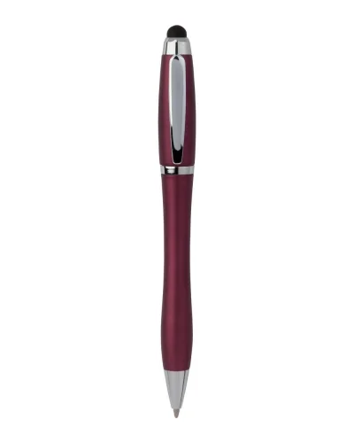 Penna a sfera touch screen in plastica e metallo Rosso