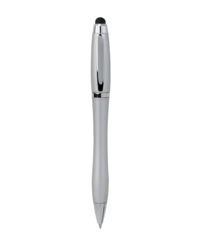 Penna a sfera touch screen in plastica e metallo Grigio