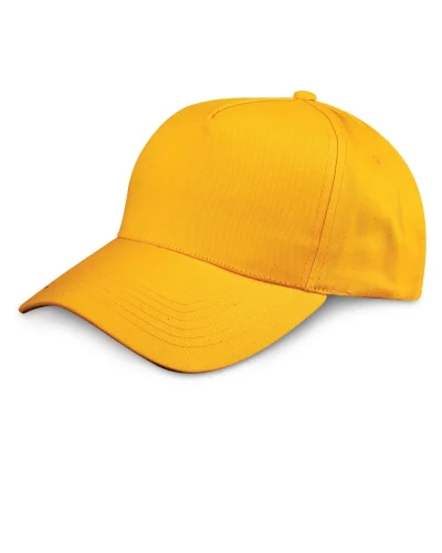 Cappellino Baseball 100% Cotone  Unisex Taglia Unica 400g Yellow