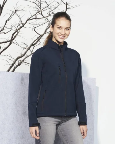 Giacca Roxy donna softshell, 3 tasche zip, coulisse, regular fit