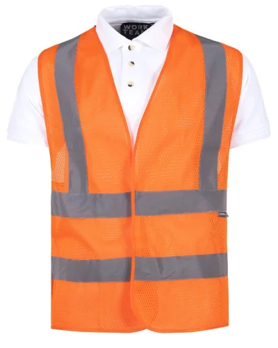 Gilet alta visibilità Classe 2 EN ISO 20471 in poliestere