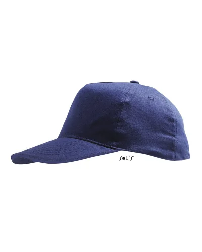 Cappellino Sunny Kids 100% cotone, visiera curva, taglia unica Blu Oltremare