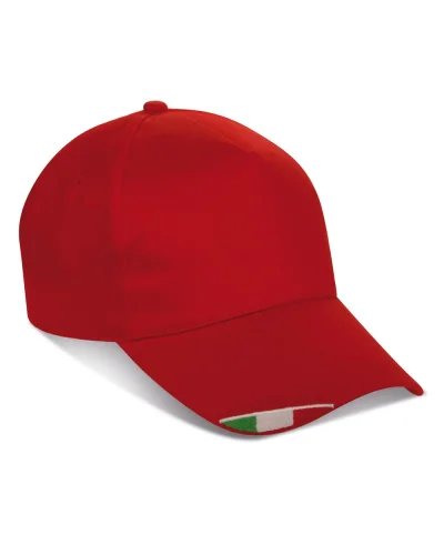 I-Cap Berretto 100% Cotone Taglia Unica Leggero Red