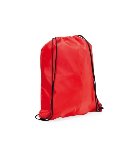 Sacca Zaino Spook poliestere 34x42 cm, corde nere, vari colori Rosso