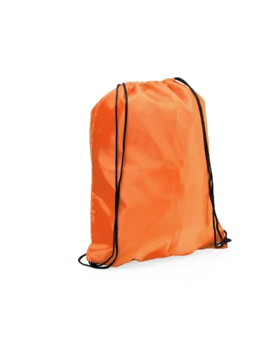 Sacca Zaino Spook poliestere 34x42 cm, corde nere, vari colori Arancione