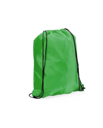 Sacca Zaino Spook poliestere 34x42 cm, corde nere, vari colori Verde