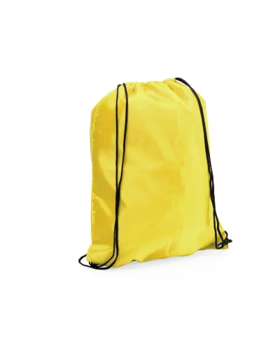 Sacca Zaino Spook poliestere 34x42 cm, corde nere, vari colori Giallo