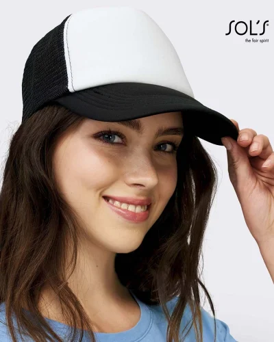Cappellino Bubble 5 pannelli in poliestere, taglia unica, 65g