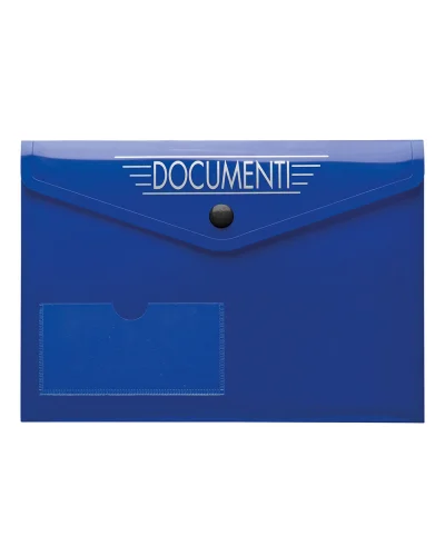 MICRI Busta Portadocumenti Auto PVC Nera 21,7x15,7 cm Tasca Tessera Royal