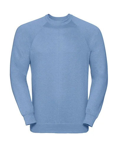 Felpa Girocollo Unisex Raglan Regular Fit con logo aziendale
