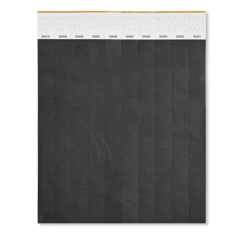 Braccialetti eventi Tyvek DuPont 19mm numerati, foglio da 10, EU