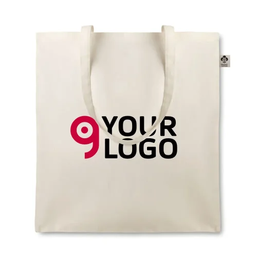 ORGANIC COTTONEL Shopper cotone bio 38x42 cm certificata OEKO-TEX