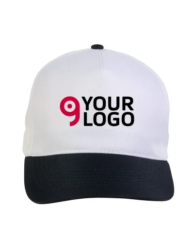 Cappellino junior in poliestere Beechtree, 5 pannelli, velcro