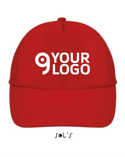 Cappellino Buzz 5 Pannelli Cotone, Visiera Curva, Taglia Unica