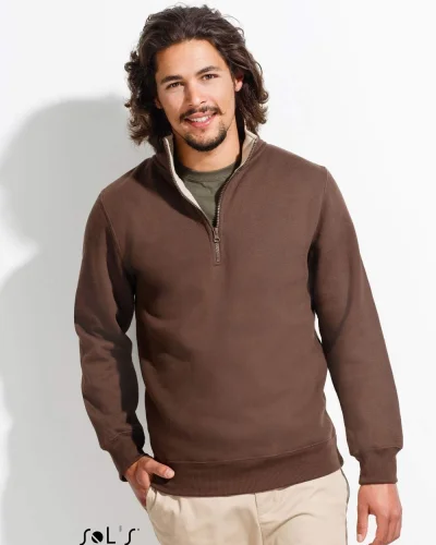 Felpa uomo Scott con 1/4 zip