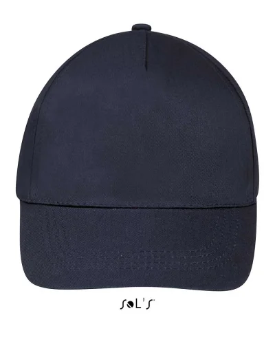 Cappellino Buzz 5 Pannelli Cotone, Visiera Curva, Taglia Unica Blu Oltremare
