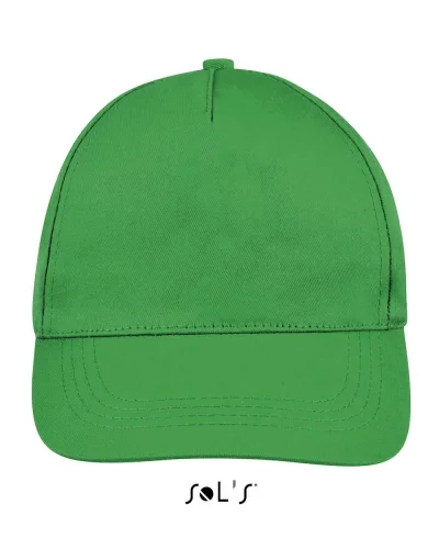 Cappellino Buzz 5 Pannelli Cotone, Visiera Curva, Taglia Unica Verde Prato
