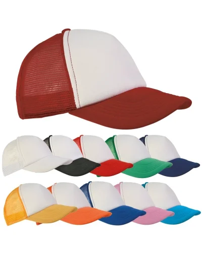 Cappellino con calotta a rete, regolabile, leggero