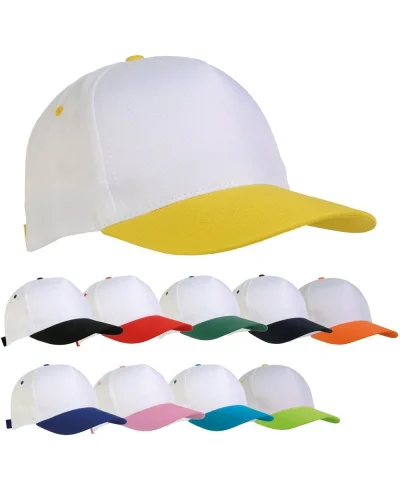 Cappellino junior in poliestere Beechtree, 5 pannelli, velcro