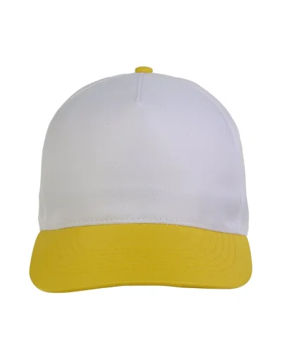 Cappellino junior in poliestere Beechtree, 5 pannelli, velcro