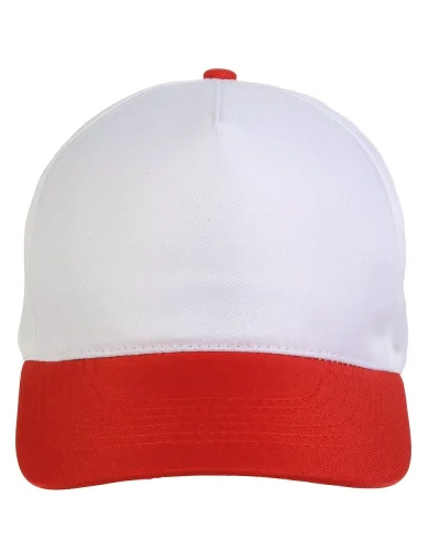 Cappellino junior in poliestere Beechtree, 5 pannelli, velcro