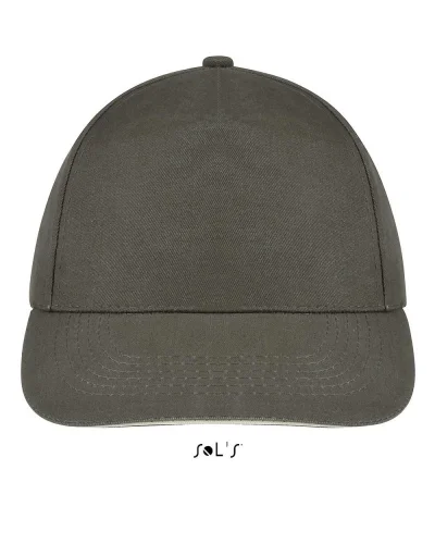 Cappellino Sunny 5 pannelli cotone regolabile, taglia unica