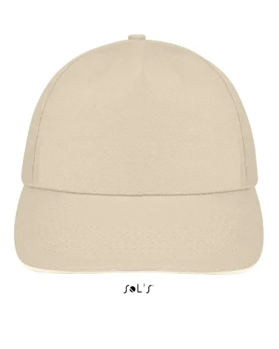 Cappellino Sunny 5 pannelli cotone regolabile, taglia unica