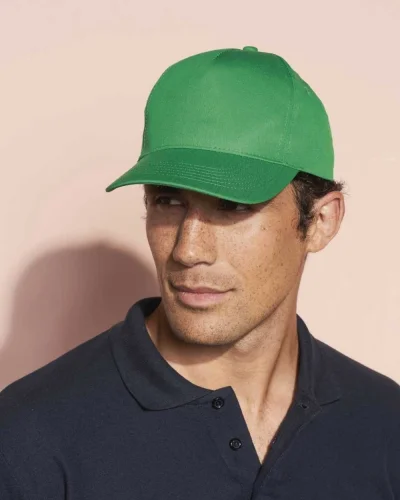 Cappellino Sunny 5 pannelli cotone regolabile, taglia unica